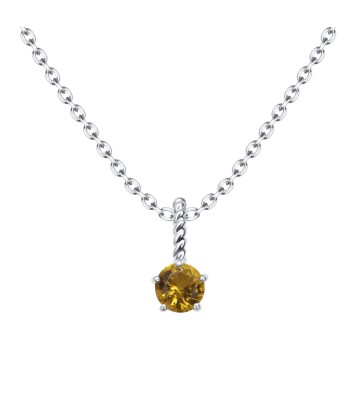 November Birthstone Silver Necklace SPE-5709